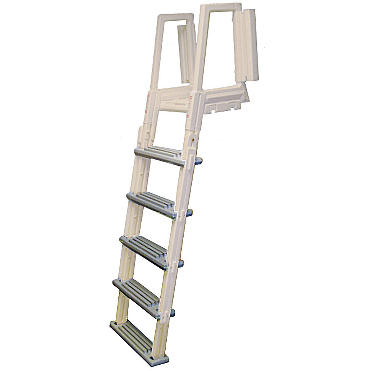 Confer Plastics In-Pool Ladder - Warm Gray/Gray | Durable Step Ladder for Above Ground Pools | Perfect for Easy Entry & Exit, Pool Maintenance & Safety