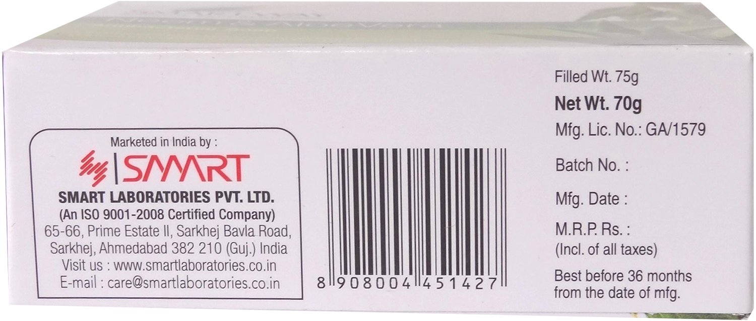 Smartway Neem & Aloe Vera Soap - Natural Antibacterial & Moisturizing Bar for Acne, Eczema & Dry Skin | Gentle Cleansing for Face & Body | Vegan, Cruelty-Free Skincare