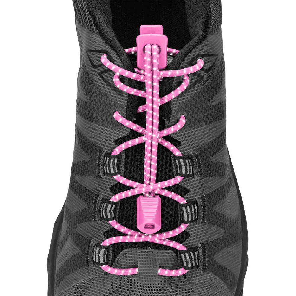 Reflective Lock Lace - Secure & Stylish Shoelaces for Running, Hiking & Outdoor Activities | Non-Slip Elastic Laces for Sneakers & Athletic Shoes