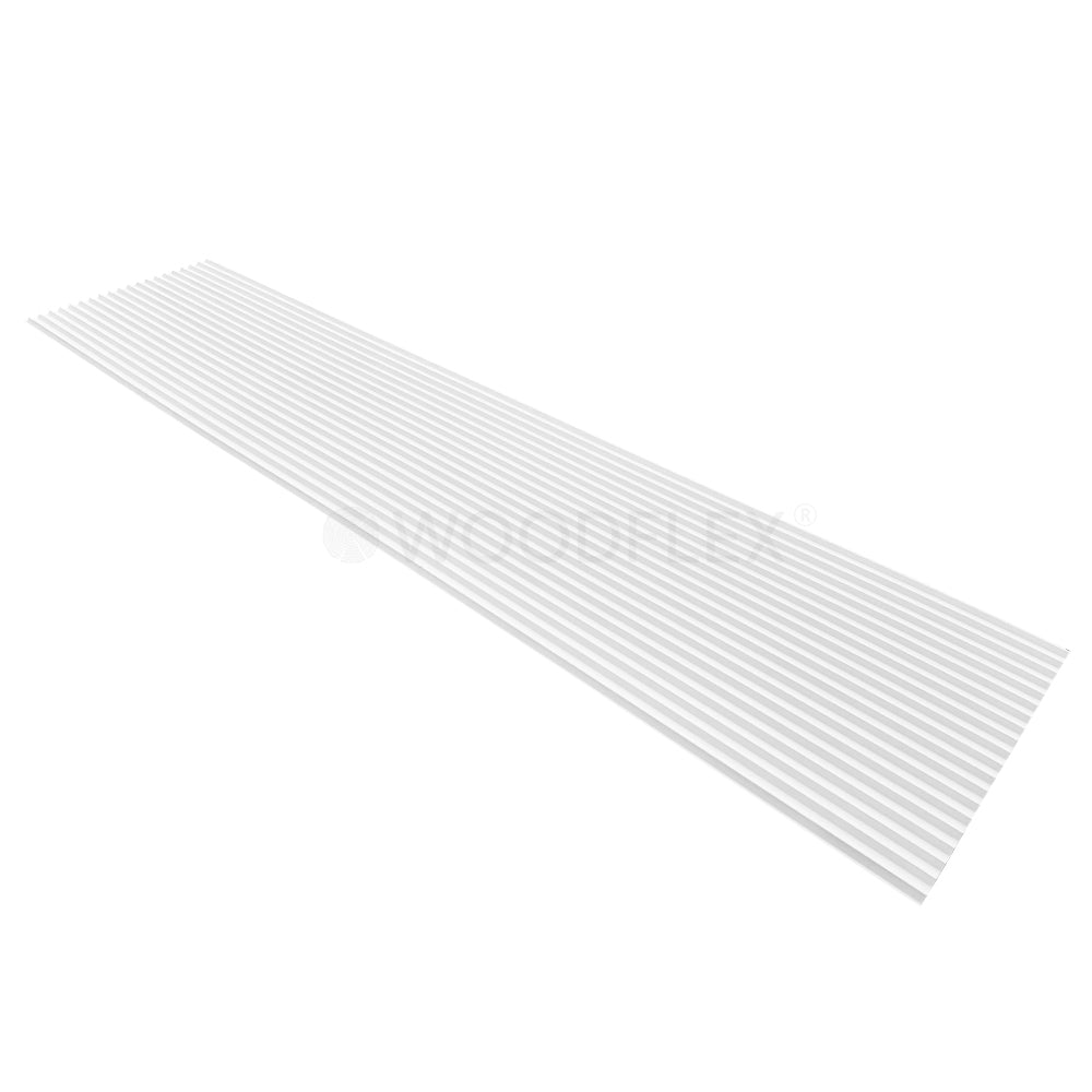 WOODFLEX White Primed Flexible Wave 30 - 2700mm x 600mm Waterproof MDF Wall Panel for Bathroom, Kitchen & Home Decoration