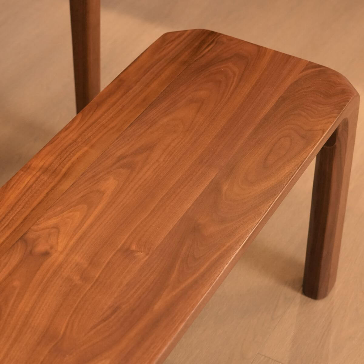 Victorian Style Sepia Walnut Wood Sitting Bench - Antique Home Decor for Entryway, Bedroom or Garden Seating