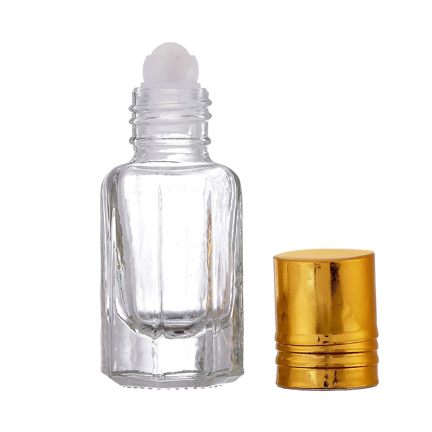Premium 20ml Empty Roll-On Glass Bottles for Essential Oils & Fragrances - Reusable Attar Perfume Containers (Set of 6) - Perfect for DIY Aromatherapy, Travel & Gift Sets