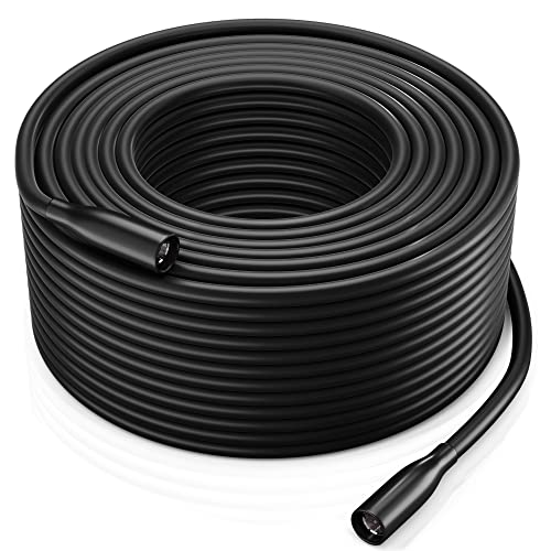 250ft RG6 Coaxial Cable Triple Shielded - Outdoor Digital TV Satellite Cable with Gold Plated F Connectors - Black 250 Feet for Home Theater, Security Cameras & Internet Connections