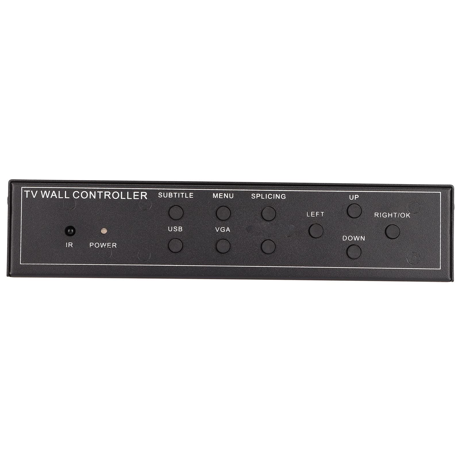 ASHATA 4 Channel HDMI DVI VGA USB Video Wall Controller - 2x2 1x4 4x1 Multi-Display Processor for TV Splicing & Digital Signage | Perfect for Control Rooms, Retail Displays & Conference Room Setups (US Stock)