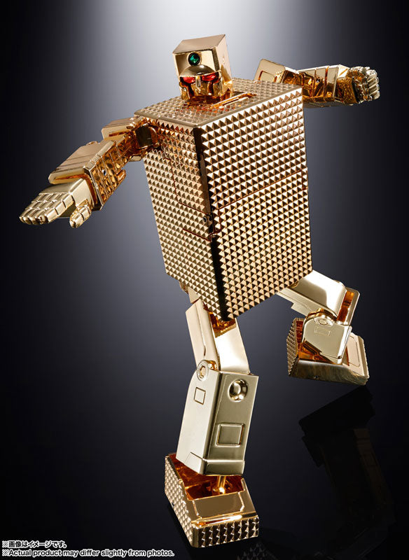 Bandai Soul of Chogokin GX 32SP Gold Lightan The Golden Warrior 50th Anniversary Edition - Premium Collectible Action Figure for Anime Fans & Model Enthusiasts | Perfect for Display, Gifting & Anime Collections