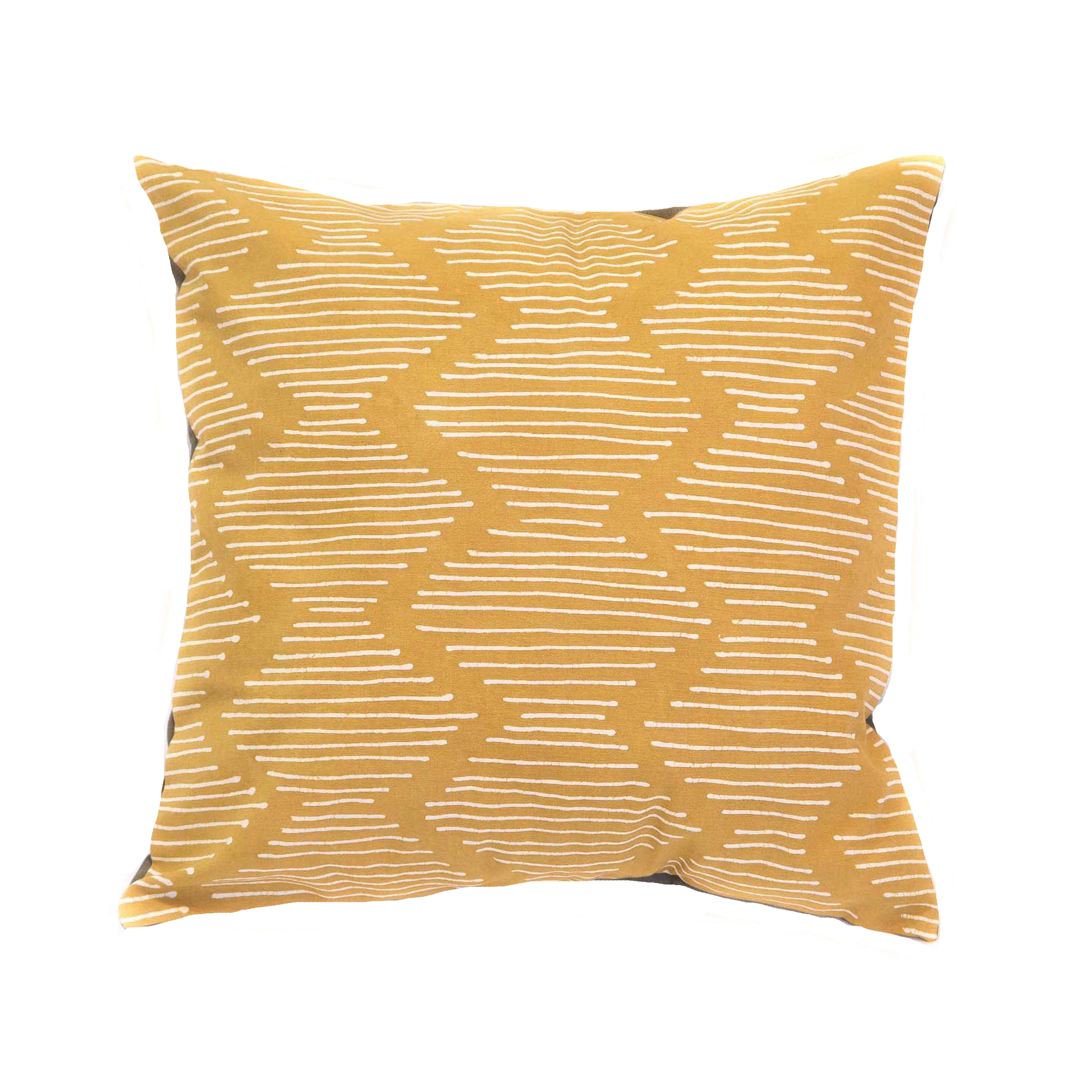 Tribal Print Mushroom Line Waves Cushion Cover - Bohemian Home Decor for Sofa, Bed, Living Room & Outdoor Use