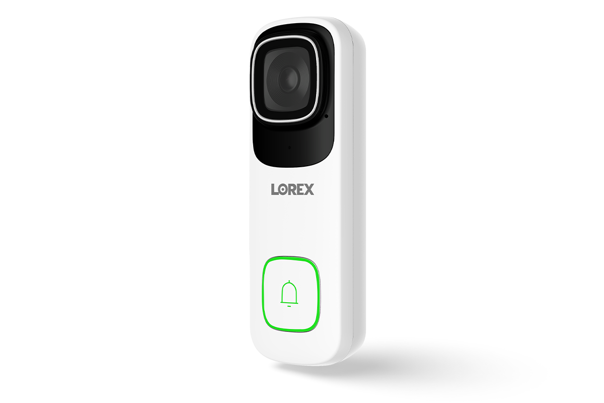 Lorex 4K WiFi Video Doorbell with Night Vision - Wired Security Camera, 32GB Storage & Cloud Enabled - Smart Home Security for Front Door Monitoring (Indoor/Outdoor Use)