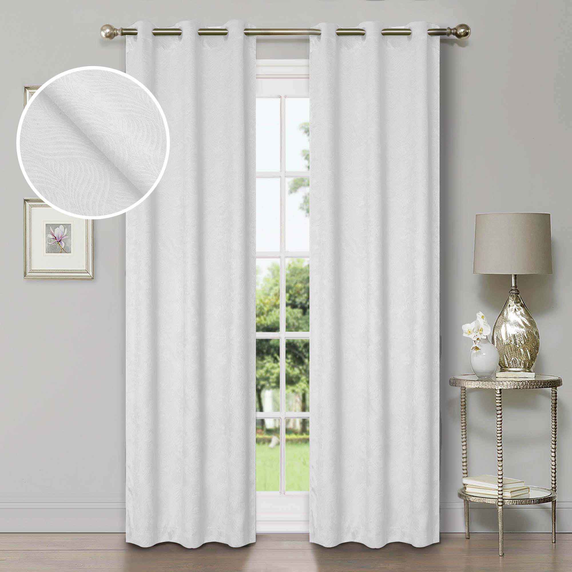 Waverly Modern Washable Blackout Curtains - Room Darkening Window Treatment Panel Set for Bedroom & Living Room - Noise Reducing Thermal Insulated Drapes for Better Sleep & Privacy