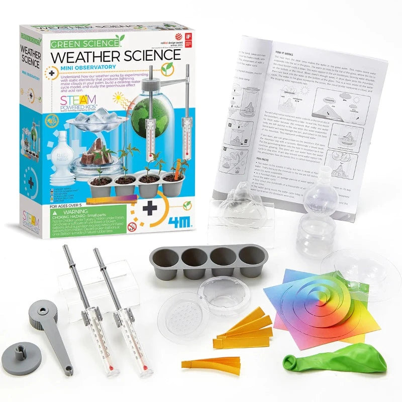 Green Science Weather Science Kit for Kids - STEM Educational Toy for Learning Climate & Meteorology - Perfect for Classroom, Homeschool & Outdoor Exploration