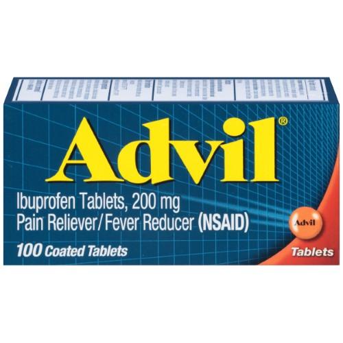 Advil Pain Reliever & Fever Reducer Tablets - 24 Count | Fast-Acting Ibuprofen for Headache, Muscle Pain & Arthritis Relief | Perfect for Home, Office & Travel First Aid Kits