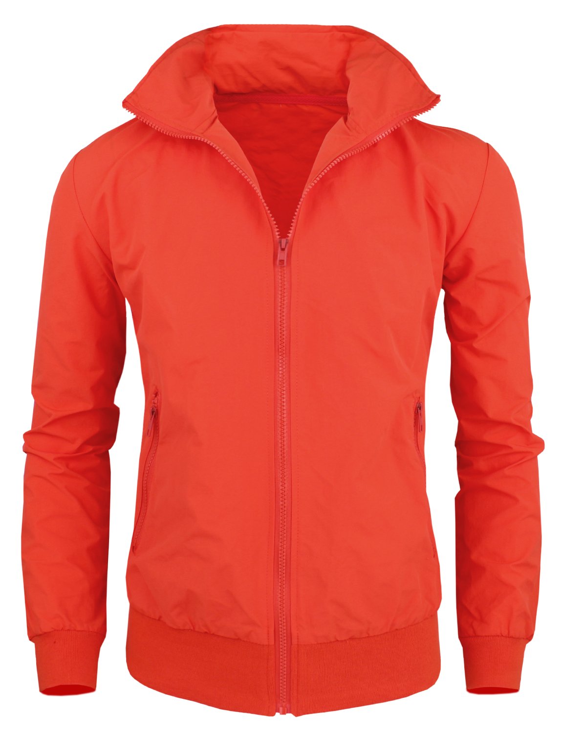 HRYfashion Men's Stylish Zip Up Hidden Hoodie Windbreaker Jacket - Lightweight Water-Resistant Outerwear for Casual Wear, Travel & Outdoor Activities