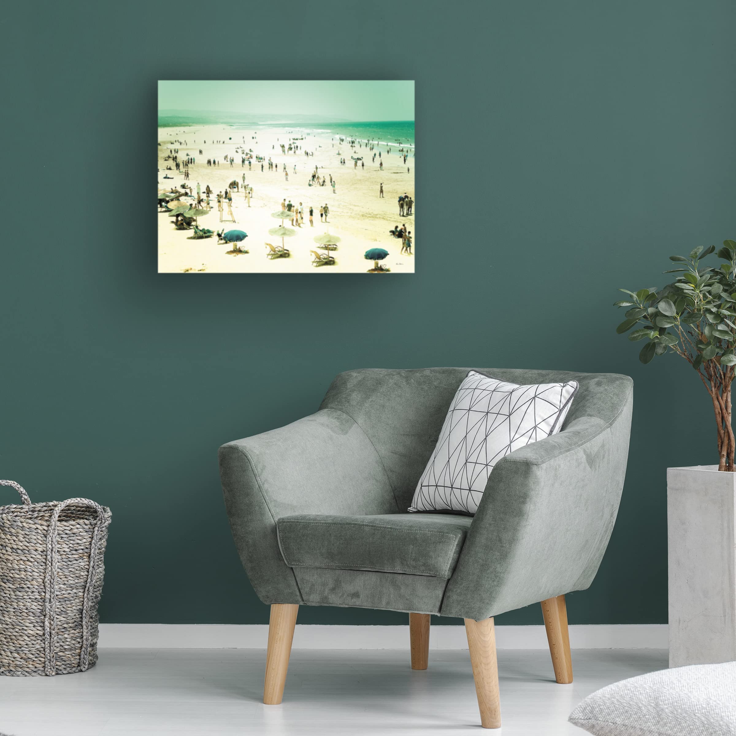 Trademark Fine Art 'In the Garden' Canvas Wall Art by Jim Dratfield - Floral Home Decor for Living Room, Bedroom & Office