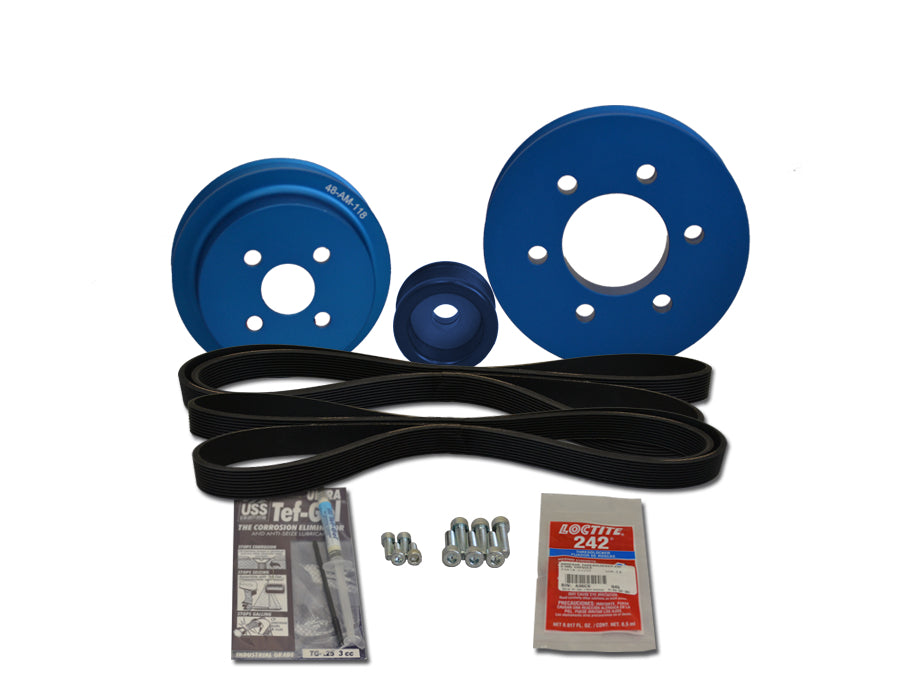 Yanmar 4LH A Serpentine Pulley Kit - Replacement for 48 YSP 4LH A - Perfect for Marine & Industrial Engine Maintenance