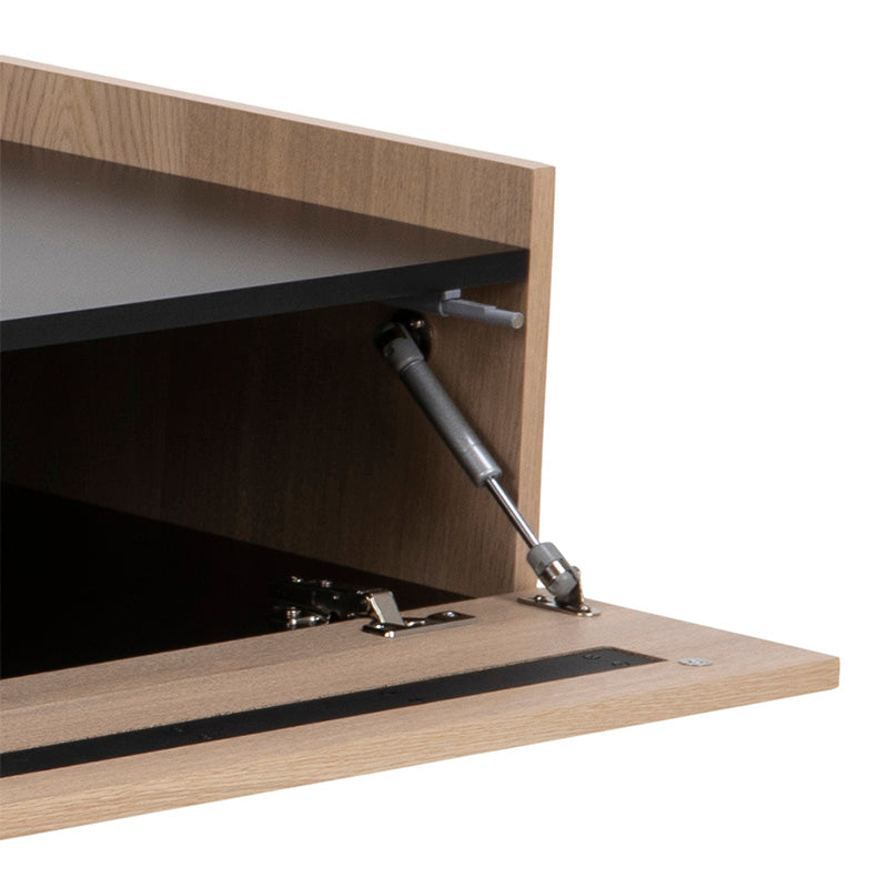 BROGAN 200cm Natural Wood TV Stand Entertainment Unit - Stylish Media Console for Living Room, Bedroom & Home Theater