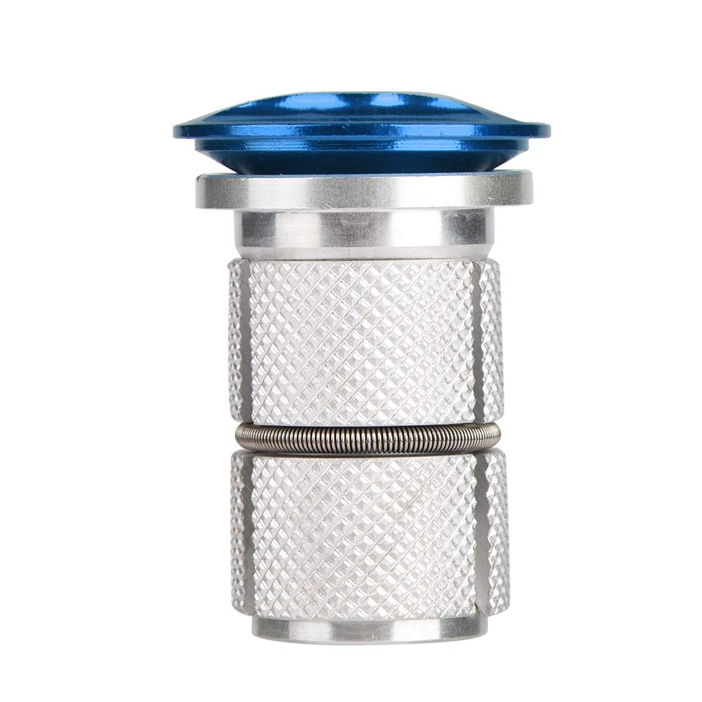 Keenso Bike Stem Headset - 1/1.25 Inch Aluminum Alloy Top Cap Fork Expander Bung for Mountain & Road Bikes | Durable Cycling Component for Smooth Steering & Secure Handlebar Adjustment