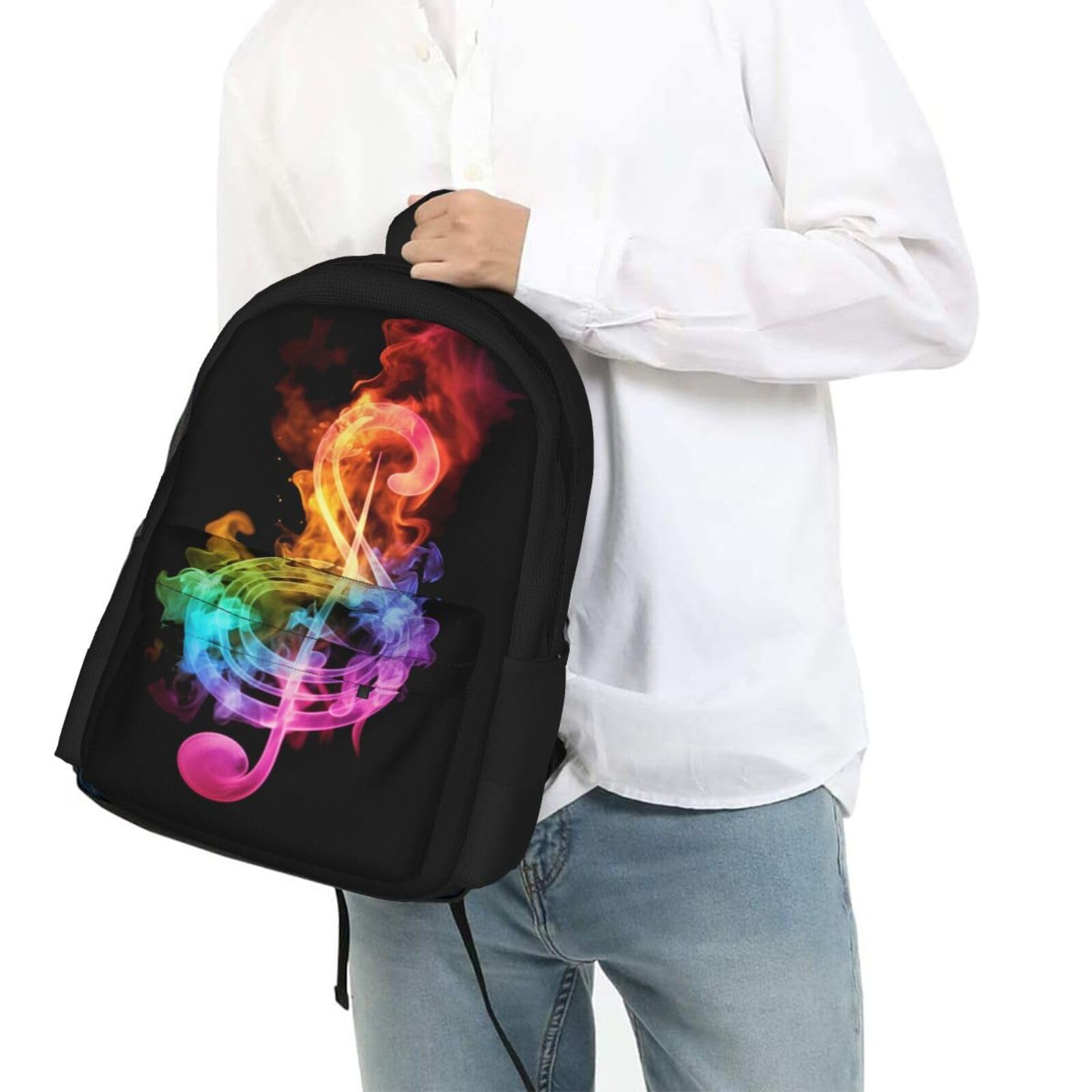 **Galaxy Music Note Backpack for School - Lightweight Bookbag with Shoulder Straps, Casual Daypack & Laptop Bag for Girls in 1st-5th Grade | Perfect for School, Travel & Daily Use**