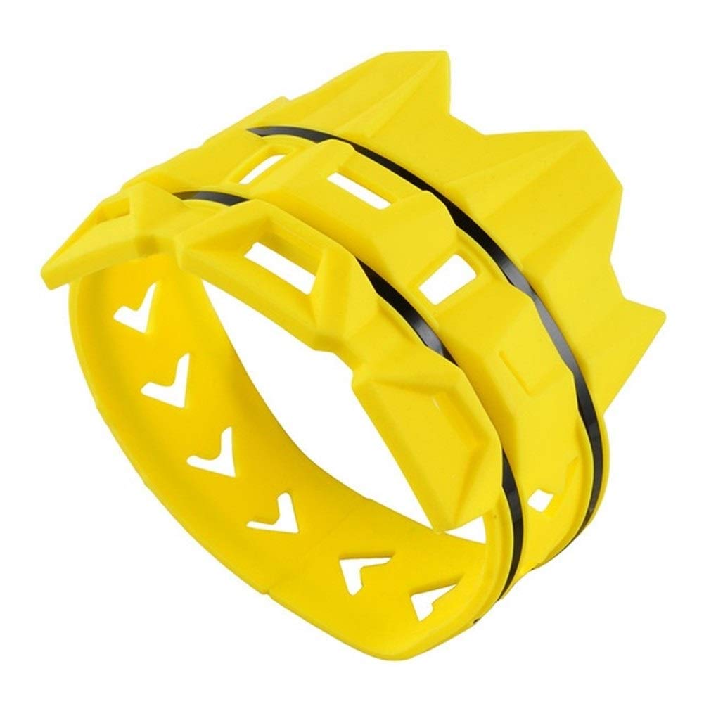 Motorcycle Exhaust Muffler Pipe Protector Shield Cover - Universal Fit for Honda Kawasaki Yamaha Suzuki CRF YZF WR KX KXF KLX RMZ SX XC EXC - Durable Heat-Resistant Motorcycle Accessories (Yellow) - Perfect for Off-Road, Street Bikes & Long-Term Storage Protection