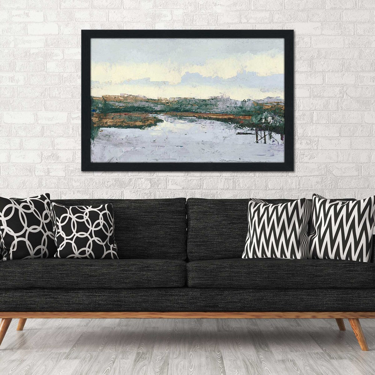 Along The Waters Horizontal Acrylic Wall Art Print - Modern Coastal Decor for Living Room, Bedroom & Office