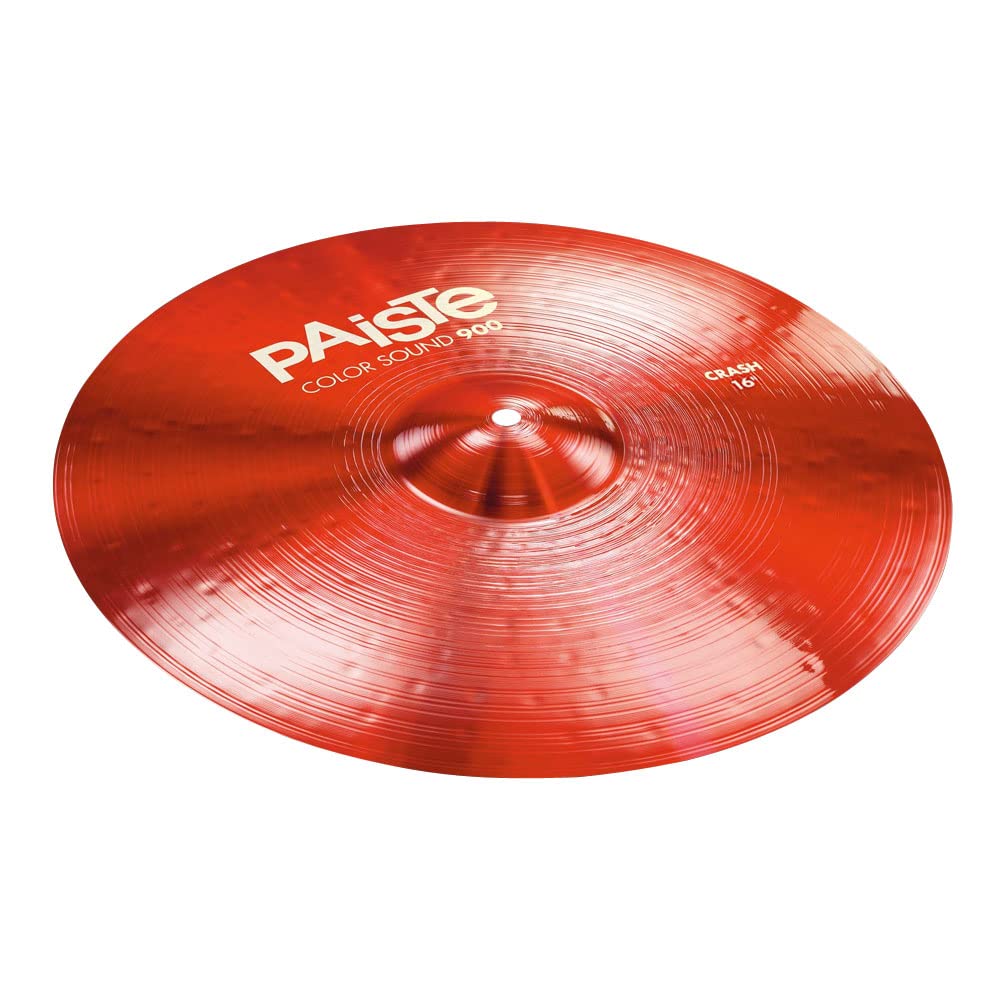 Paiste 14 Inch Color Sound 900 Red Hi-Hat Cymbals - Premium Drum Set Accessories for Live Performances & Studio Recording