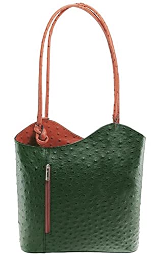 Dark Green & Tan