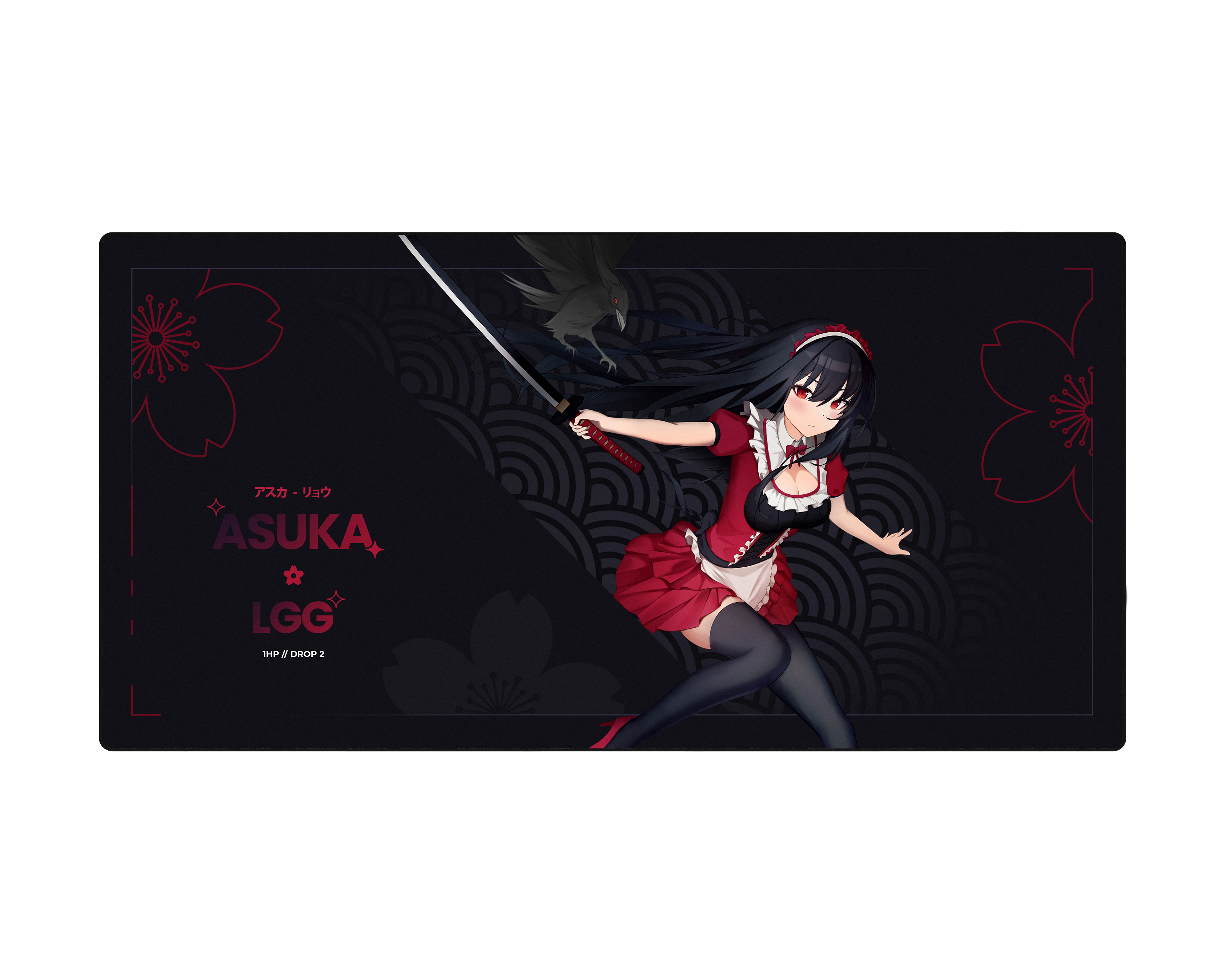 Saturn Asuka Limited Edition Gaming Mousepad - Large Non-Slip RGB Mouse Mat for PC & Console Gamers - Perfect for Esports, FPS, MOBA Gaming & Office Work