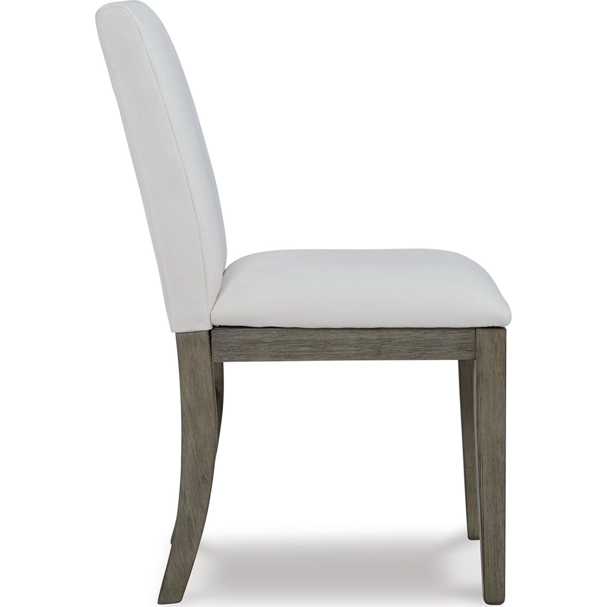 Anibecca Side Chair - Modern Gray/Off White Dining Chair (D970 01) for Kitchen, Dining Room & Office Workspace