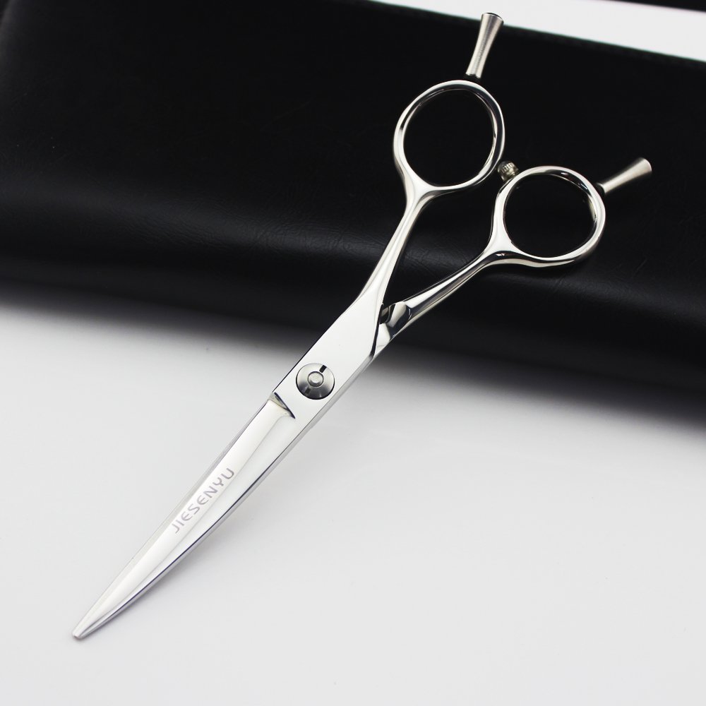 Professional 6.0 Inch Hairdressing Scissors - Japanese Stainless Steel Barber Shears with Curved Blades for Precision Hair Cutting | Perfect for Salons, Stylists & Home Haircuts