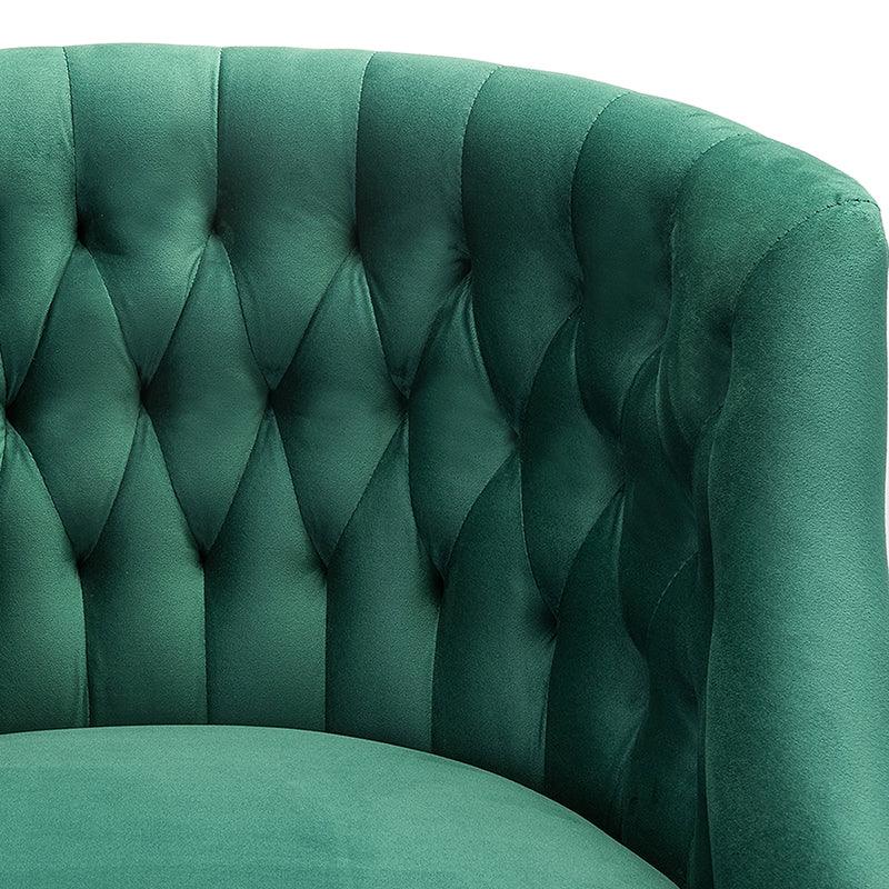 Penelope Velvet Tufted Office Chair - Ergonomic Executive Desk Chair with Lumbar Support - Perfect for Home Office, Gaming & Workspace Comfort
