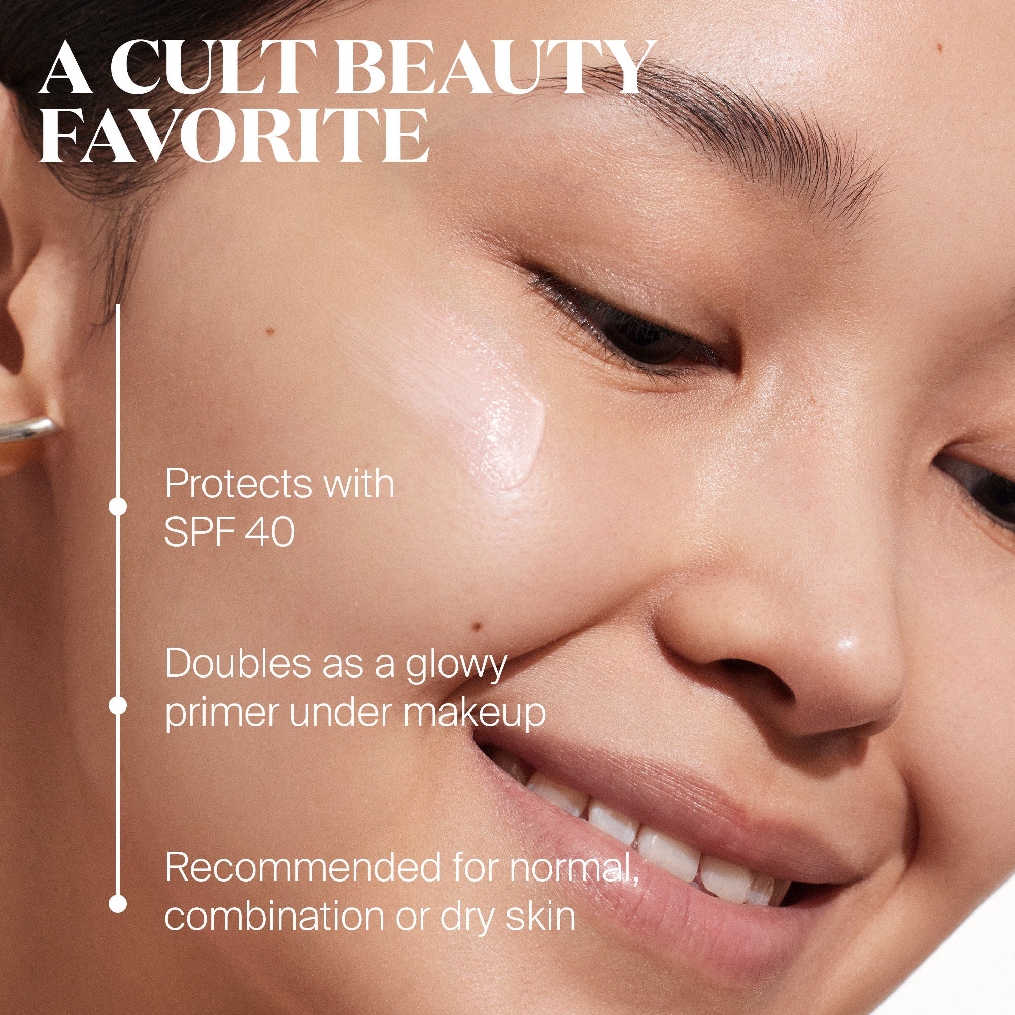 Supergoop! Glowscreen SPF 40 Hydrating Face Sunscreen with Dewy Finish - Broad Spectrum UVA/UVB Protection, Vitamin B5 & Hyaluronic Acid - Perfect for Daily Wear Under Makeup or as a Standalone Glow Booster