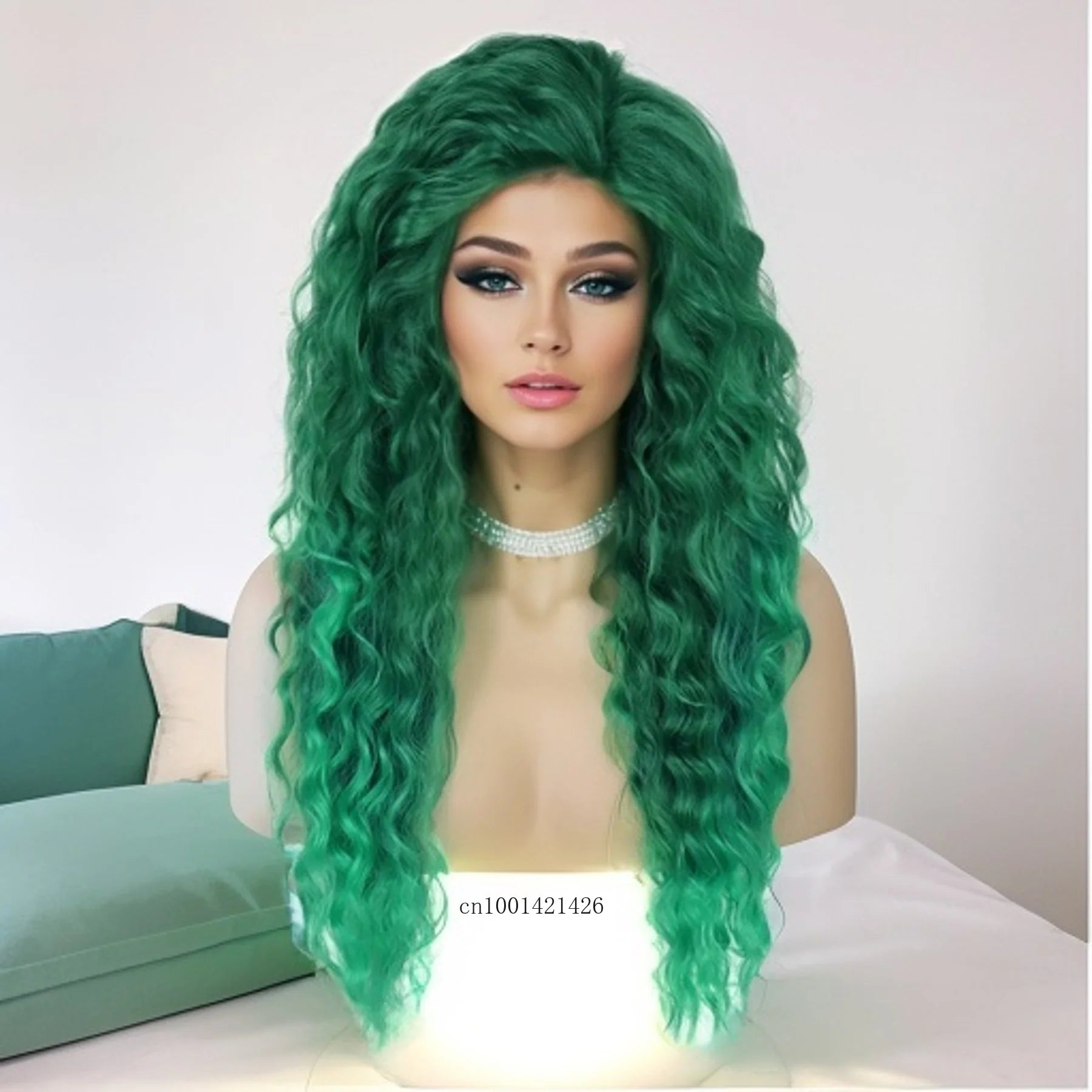Ash Blonde Synthetic Long Curly Wig for Women - Fluffy Ombre Wavy Hairpiece for Costume, Carnival & Party | Everyday Wear & Cosplay