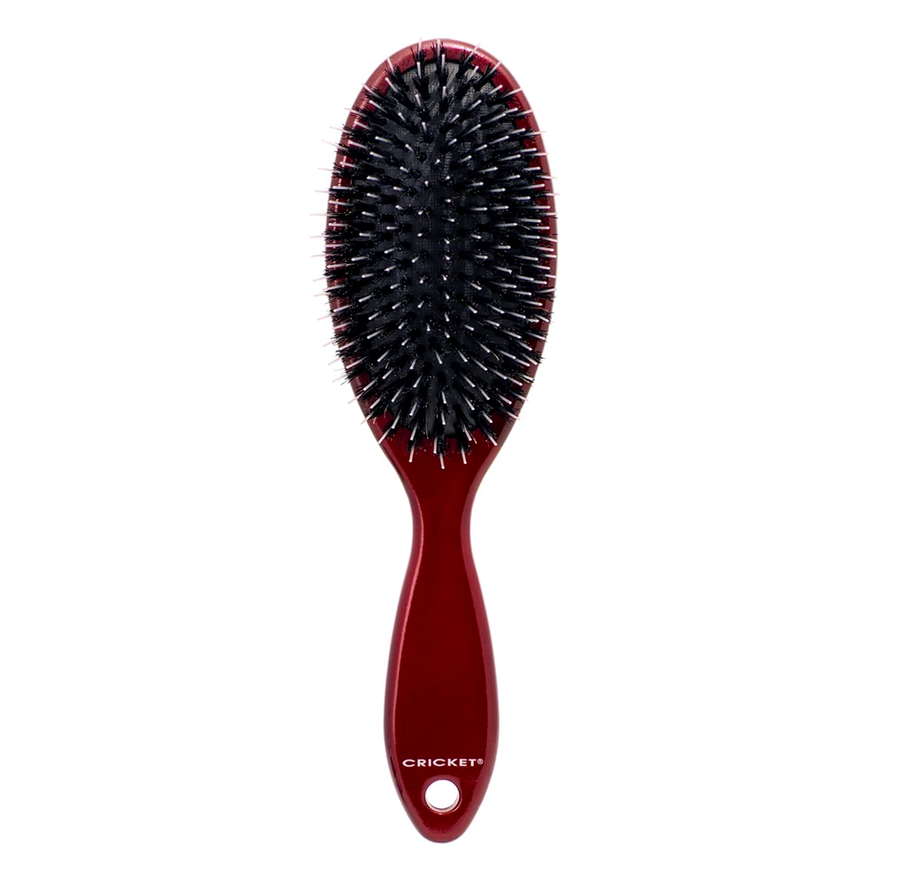 Premium Cricket Smoothing Boar & Nylon Hair Brush - Detangling & Styling Brush for Smooth, Shiny Hair - Perfect for Daily Use, Salon Styling & Travel