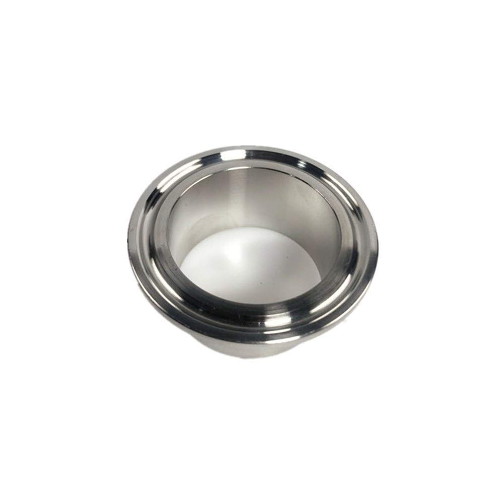 10pcs Stainless Steel Tri Clamp Ferrule Flange SUS 304 - 45mm Pipe OD - Sanitary Pipe Weld Fitting for Food, Beverage & Pharmaceutical Industry