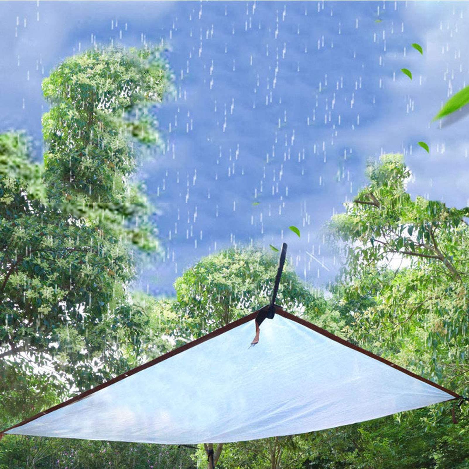 Heavy Duty Clear Waterproof Tarpaulin 20x26ft - Transparent Weatherproof Tarp with Reinforced Grommets for Outdoor Use, Garden Cover, Patio Protection, Sunscreen & Pool Cover