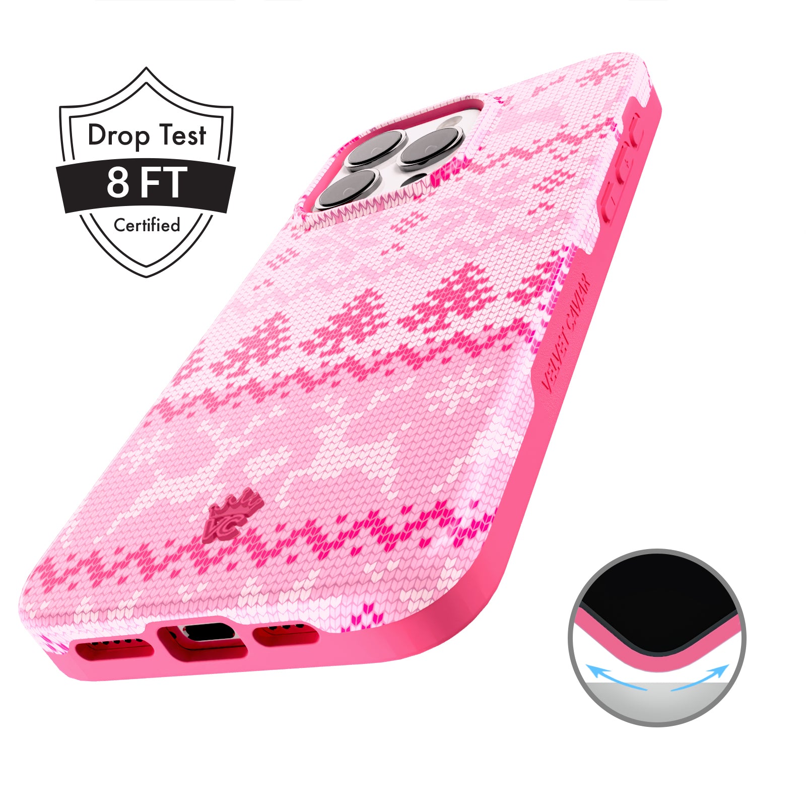 Bubble Gum Sweater iPhone Case - Trendy Knit Design Protective Cover for iPhone 13/14/15 Pro Max - Perfect for Casual Outfits, Selfies & Social Media