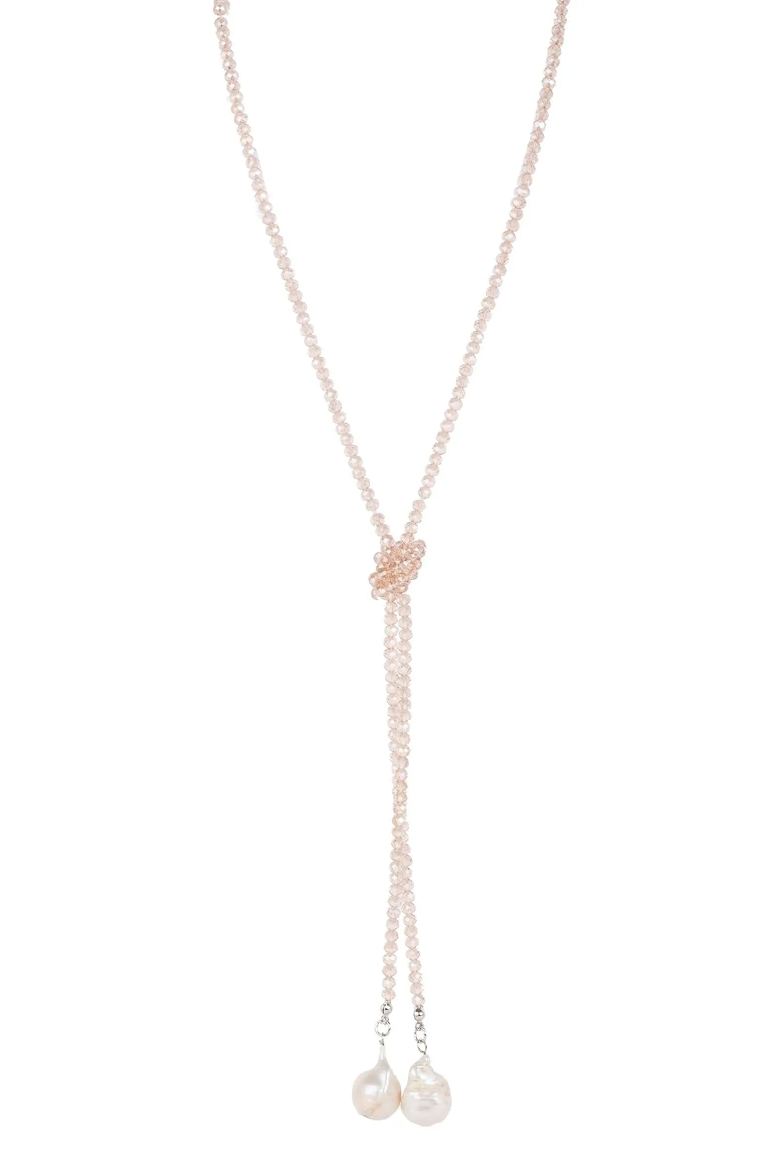 Elegant Baroque Knotted Pearl Drop Necklace for Women - Vintage Style Jewelry Gift for Bridal, Party & Special Occasions