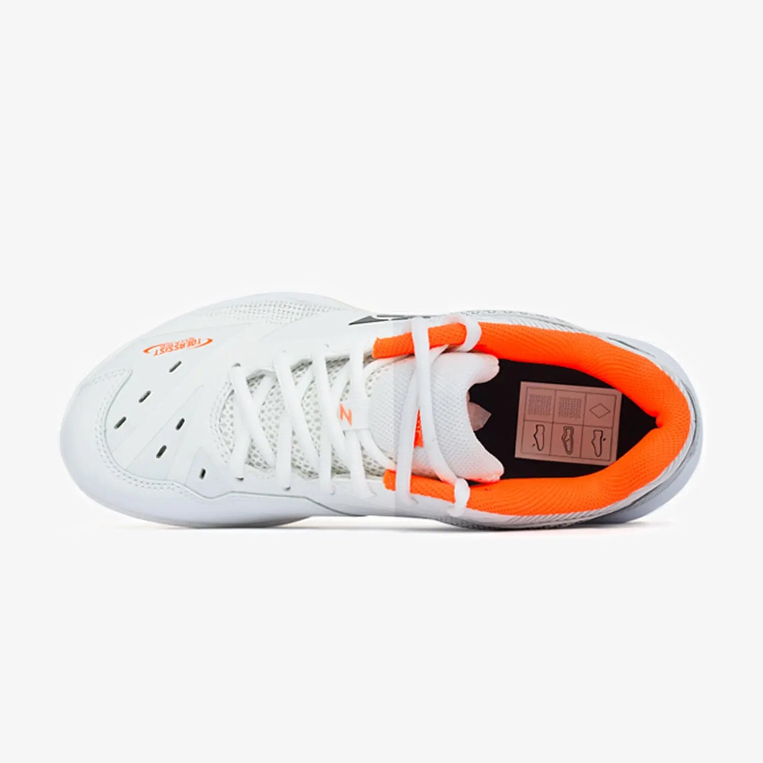 Yonex Power Cushion 65 Z3 Wide Badminton Shoes for Men & Women - White/Orange - Comfortable Cushioning for Court Sports & Indoor Games