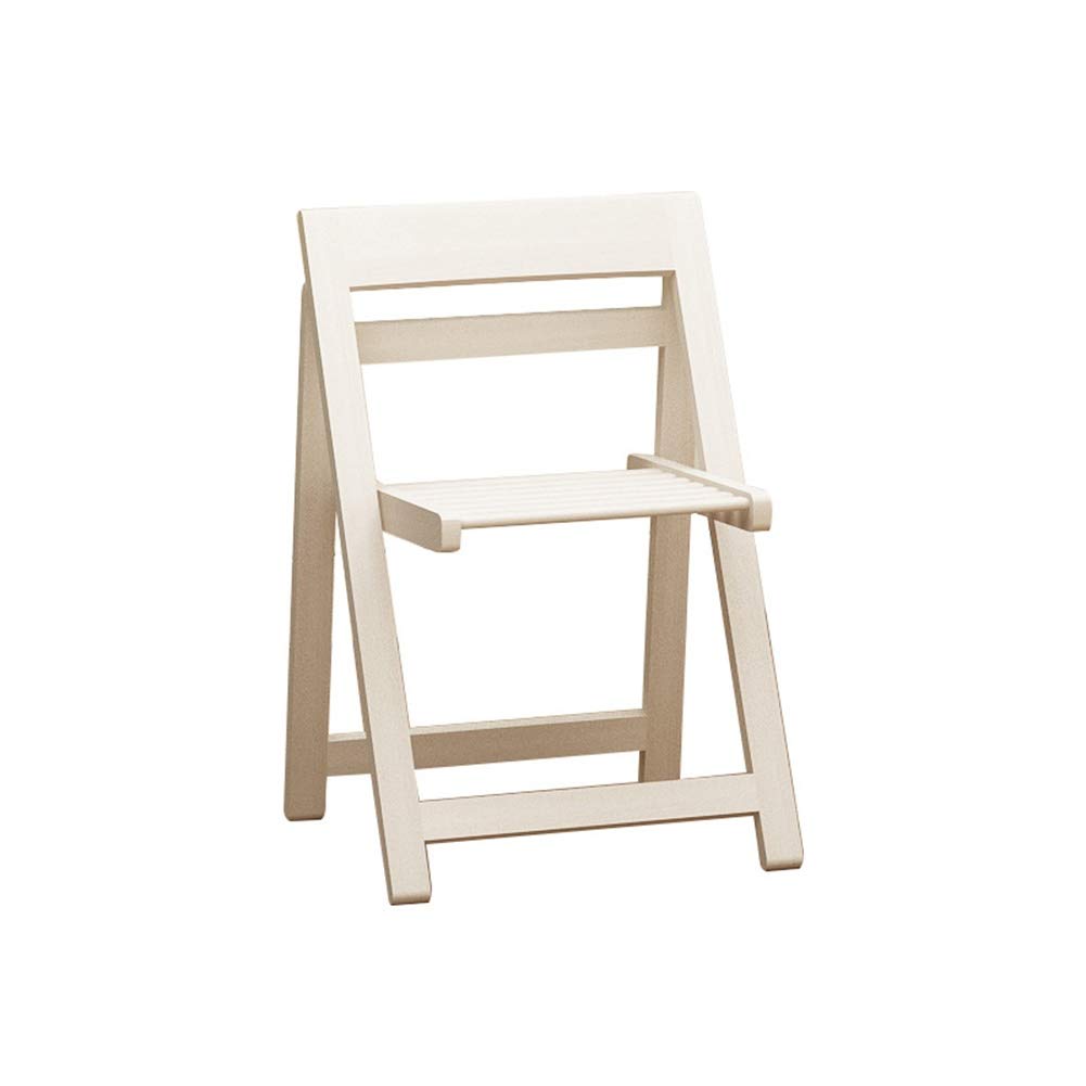 LQIAN Overbed Table with White Chair - Mobile Drop Leaf Dining Kitchen Table, Space Saving Butterfly Folding Set for Small Spaces, Ideal for Bedroom, Living Room, or Compact Apartments