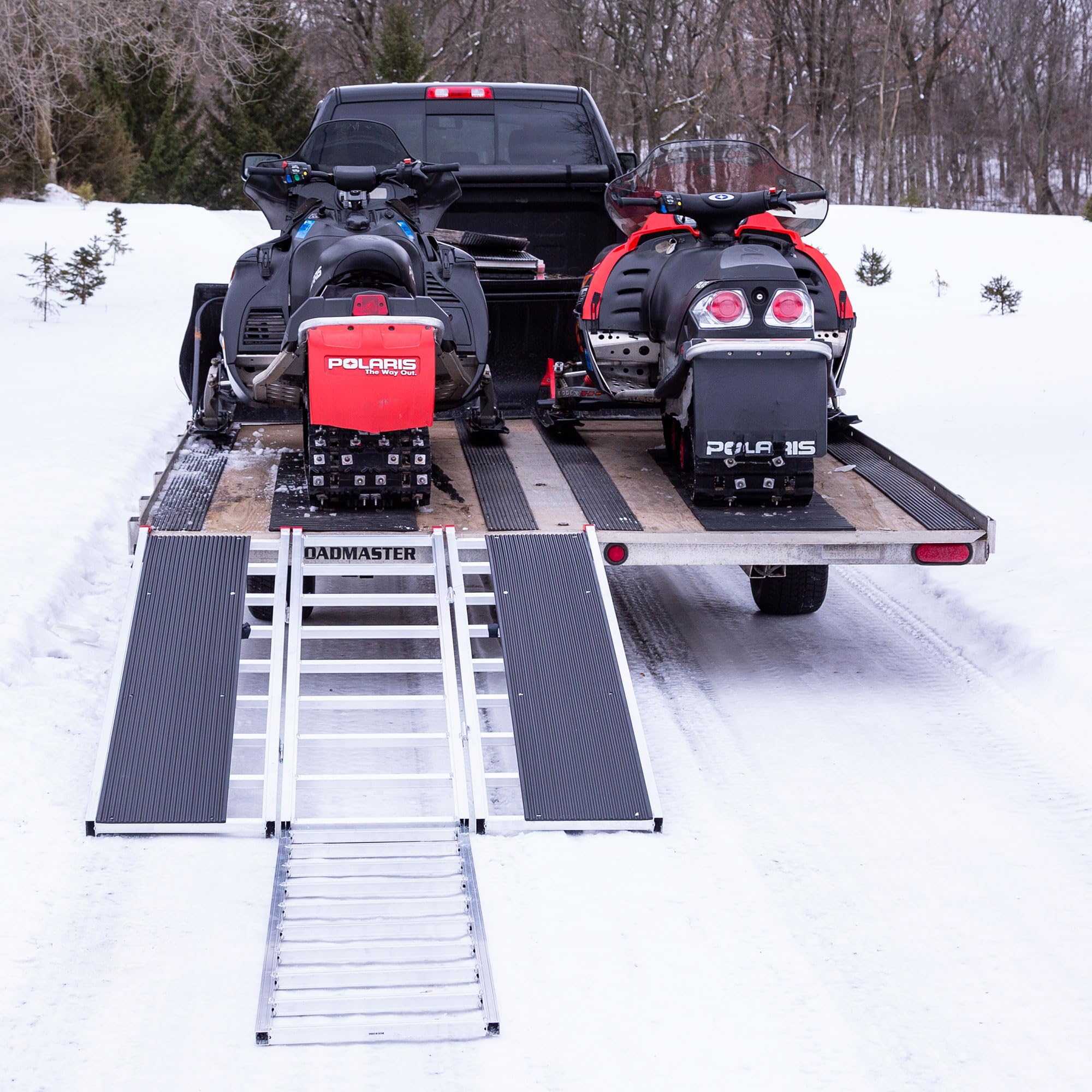 Black Ice Folding Snowmobile Ramp 6.5' x 54