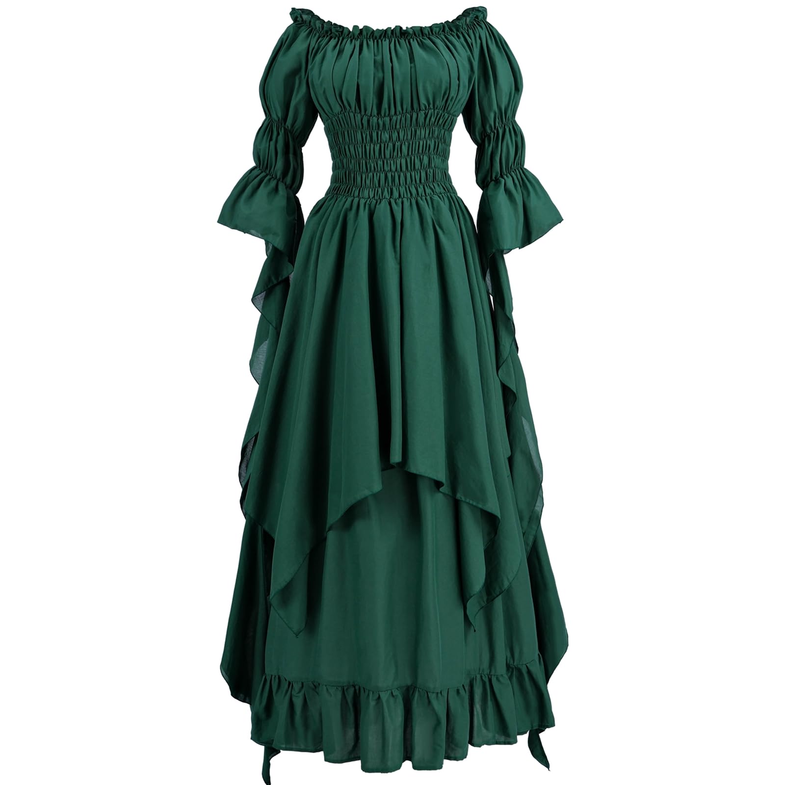 Victorian Renaissance Gothic Witch Dress for Women - Elegant Medieval Wedding Costume - Perfect for Halloween, Cosplay, Renaissance Fairs & Themed Parties