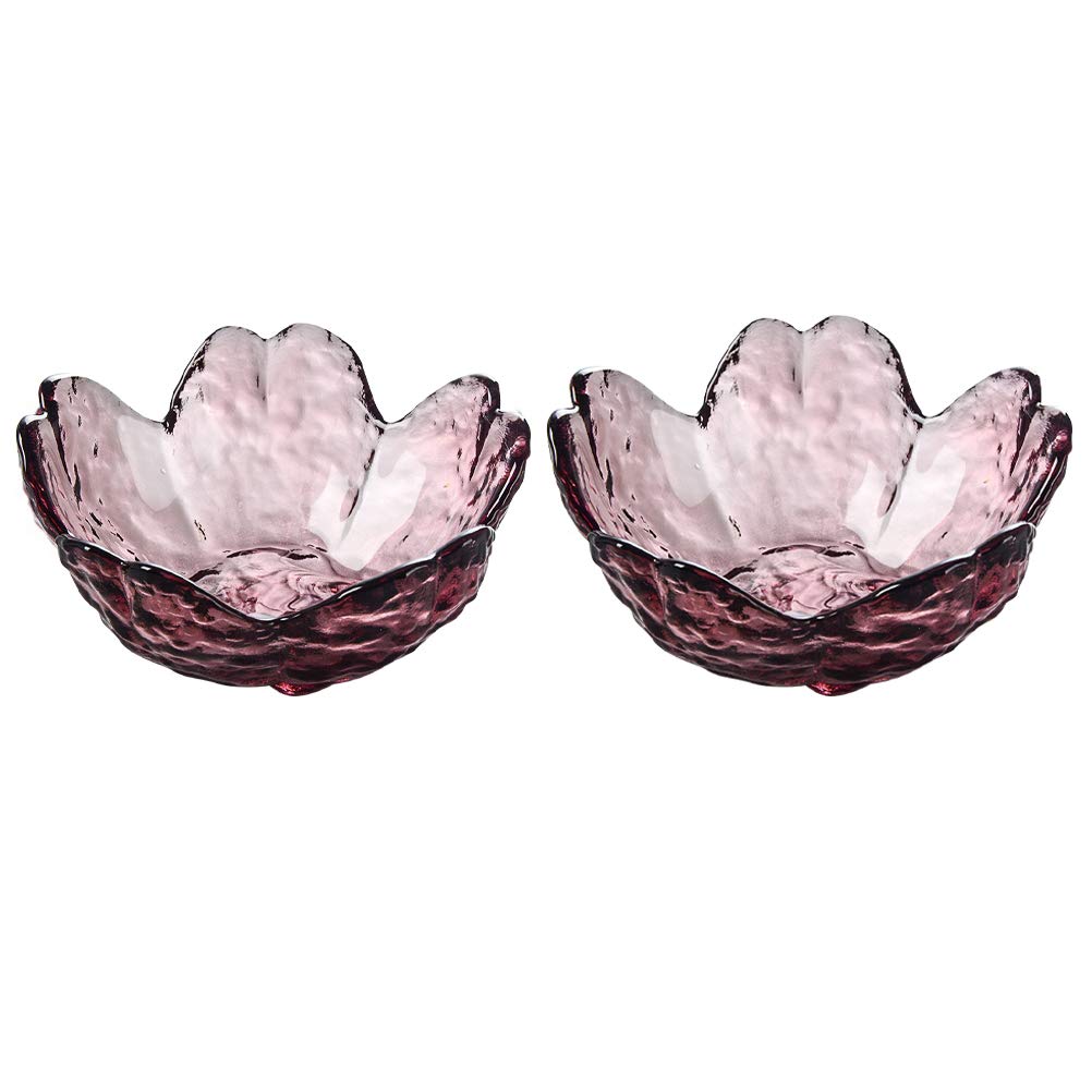 DOITOOL 2-Piece Glass Sauce Dishes Set - Multifunctional Condiment Bowls for Dips, Relish & Sauces - Perfect for Entertaining, BBQ Parties & Dining Table Decor