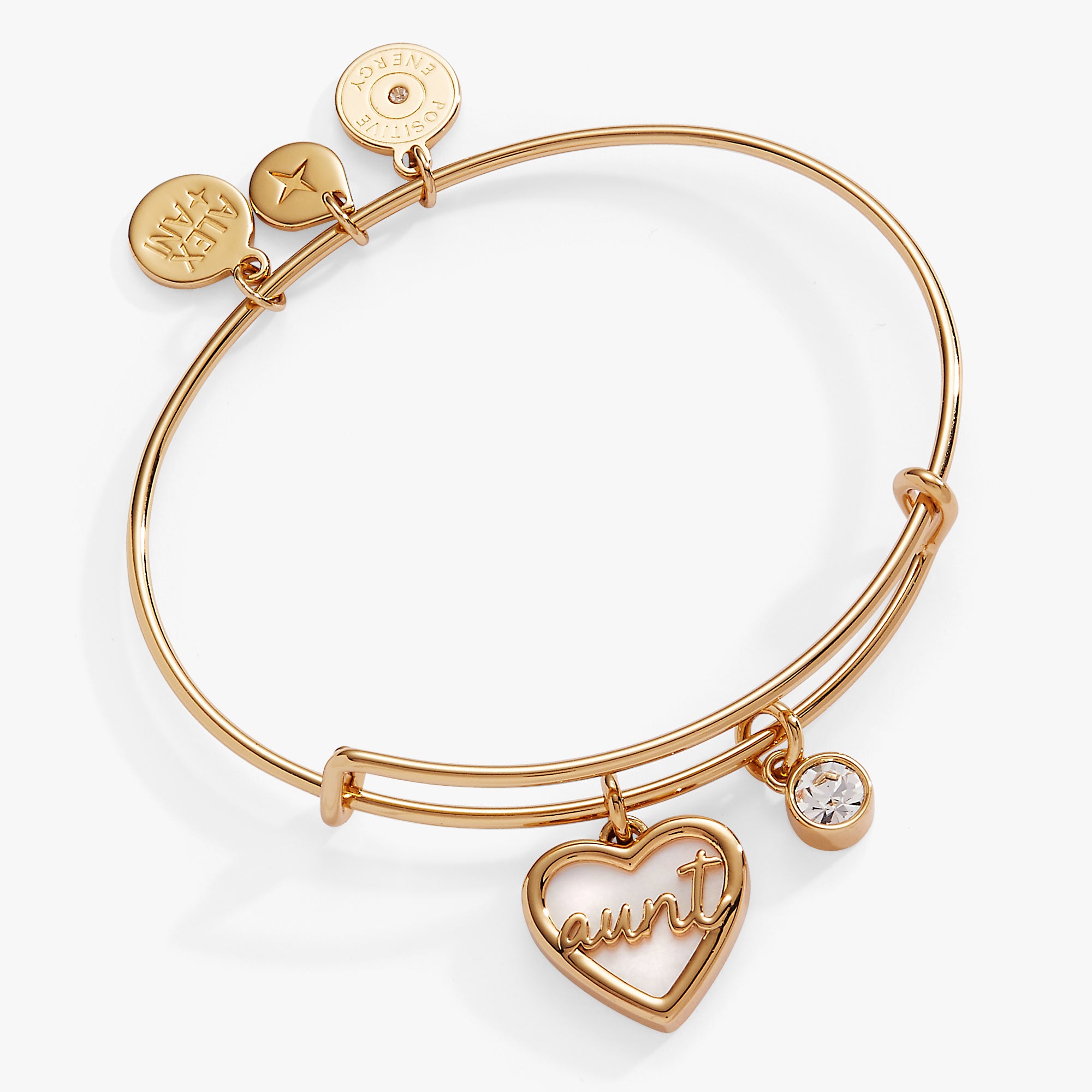 Elegant Aunt Mother of Pearl Bangle Bracelet - Perfect for Weddings, Parties & Special Occasions