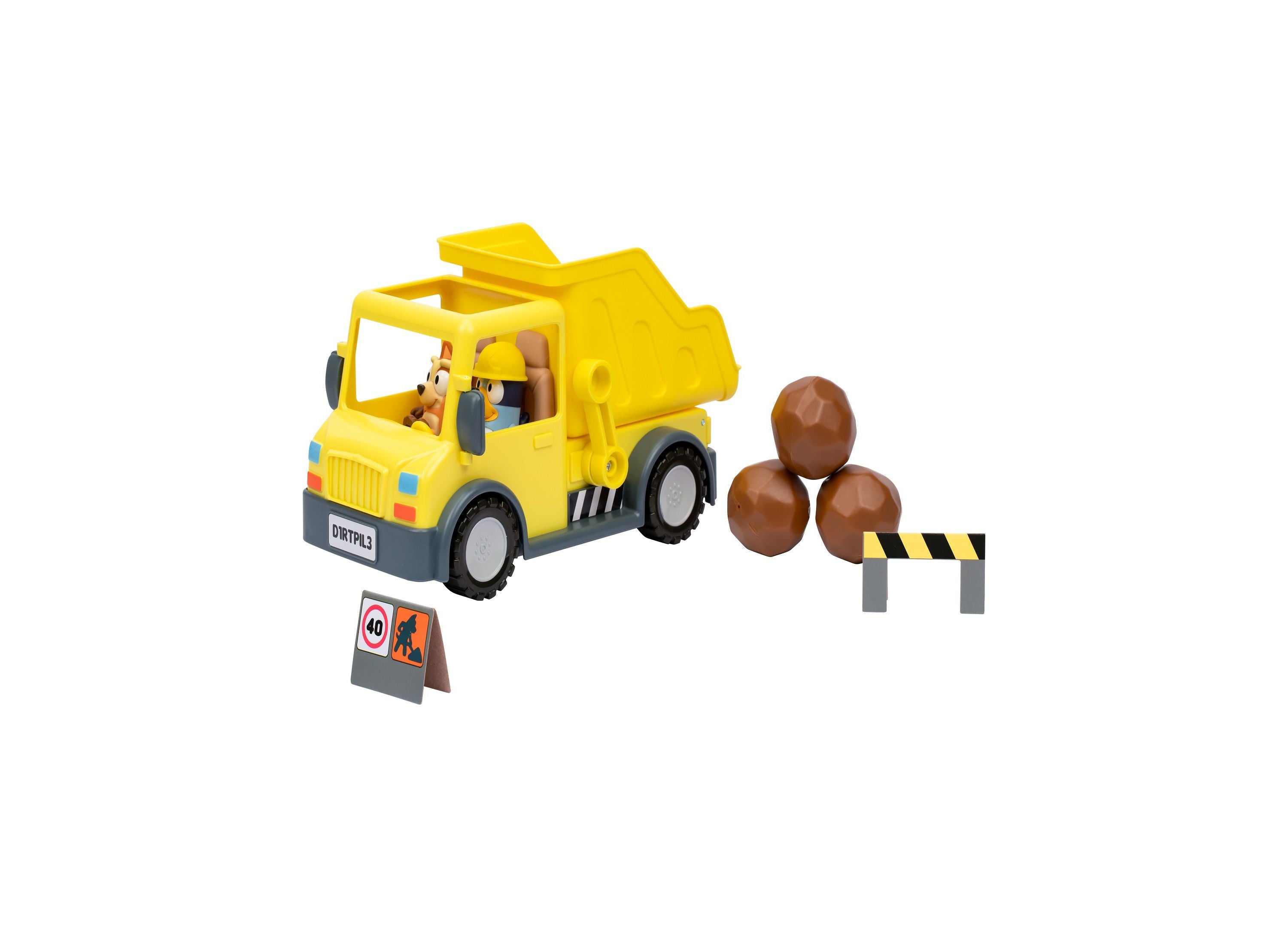 Bluey's Adventure Series Dump Truck Toy with Exclusive Figures - Fun Construction Play for Kids, Perfect Gift for Bluey Fans | Pretend Play, Birthday & Christmas Present