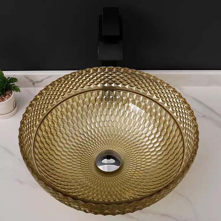 Premium InArt Glass Vessel Sink - 13.4