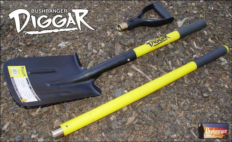 **Bushranger Diggar 3-Piece Shovel Set - Heavy Duty Garden & Camping Tool with 1-Year Warranty (73X40) - Perfect for Gardening, Camping, and Outdoor Adventures**
