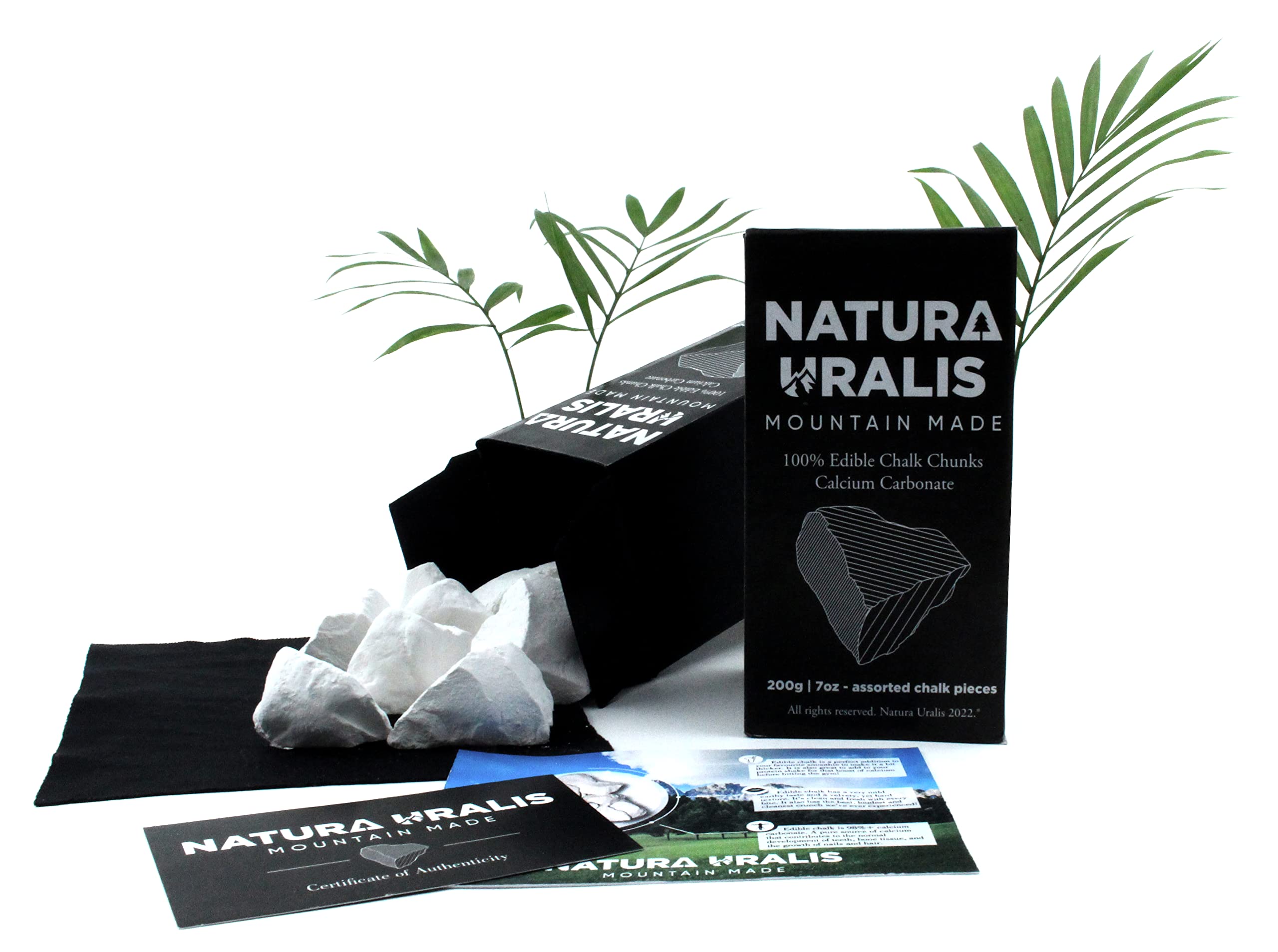 Premium Belgorod Chalk Chunks | 3.5 oz Natural White Chalk Pieces - Crunchy, Earthy & Velvety Texture for ASMR, Calcium Carbonate Supplement | Perfect for Stress Relief, Sensory Play & DIY Crafts