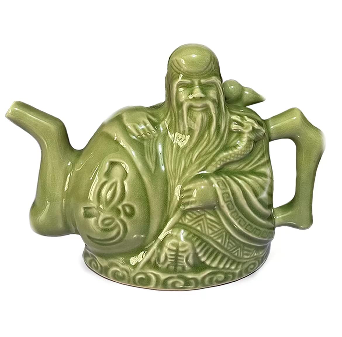 Assassin's Teapot - Handmade Chinese Ceramic Teapot with Two Hearts & Mandarin Duck Design, Backflow Pot for Tea Lovers - Perfect for Home Decor, Tea Ceremonies & Unique Gift Giving