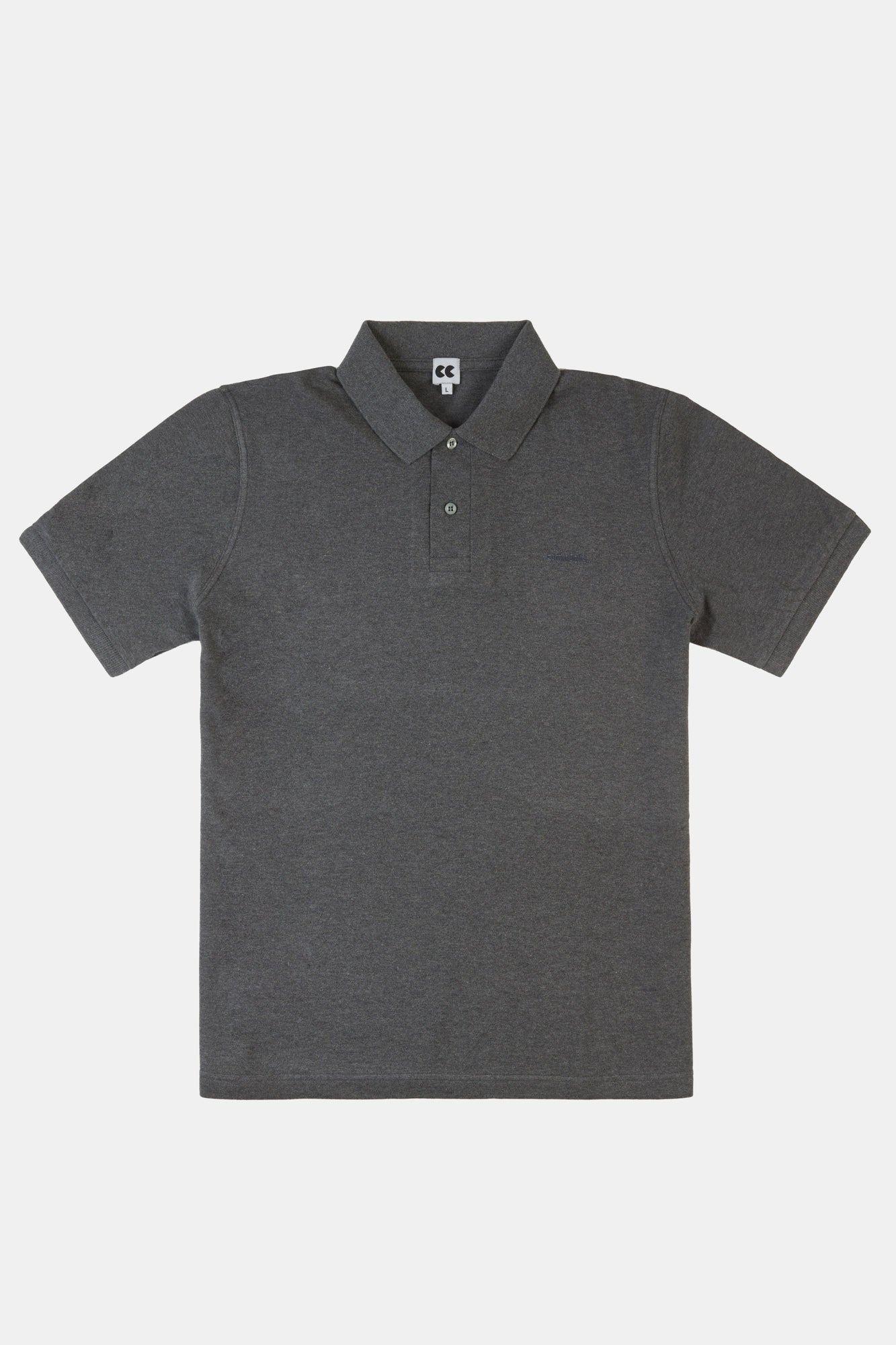 Men's Short Sleeve Polo Shirt - Breathable Cotton Blend, Grey Marl - Perfect for Casual Wear, Golf & Summer Outfits