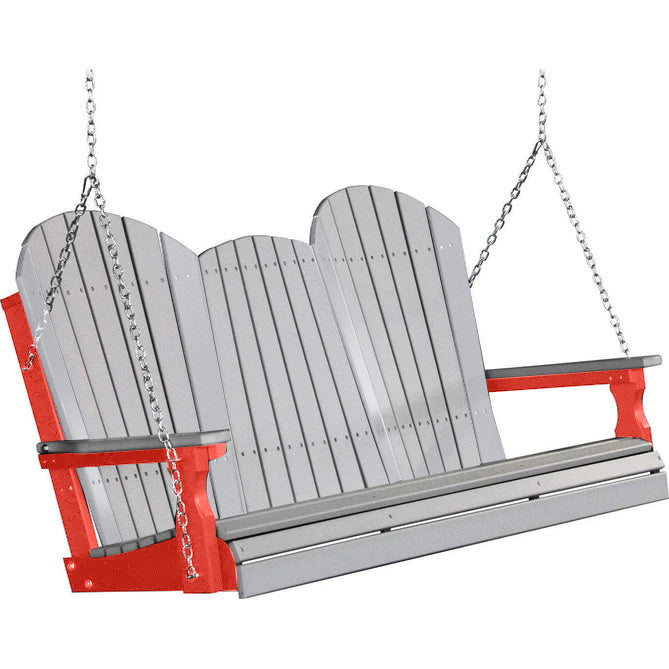 Dove Gray on Red