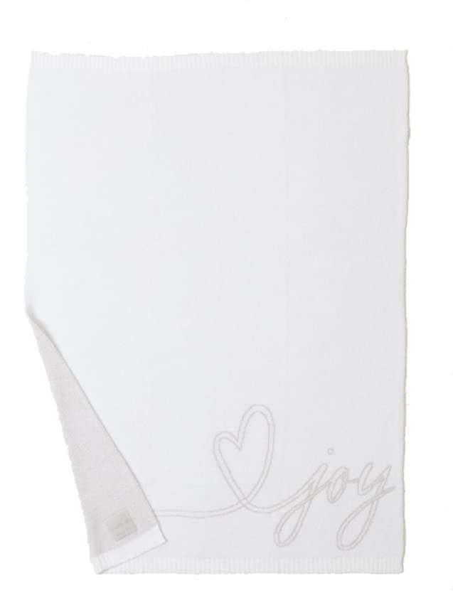 Barefoot Dreams CozyChic Heart Blanket - Ultra Soft Decorative Throw Blanket 45