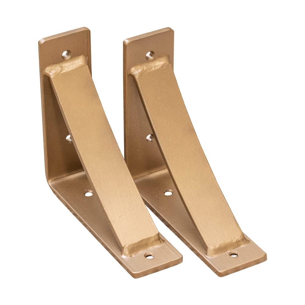 Heavy Duty Steel Shelf Brackets (2 Pack) - 6